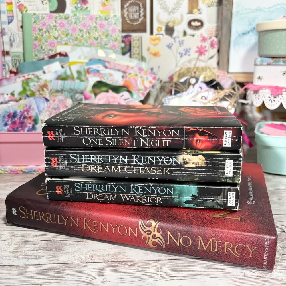 Lot Of 4 PNR Books By Sherrilyn Kenyon Dream Dark Hunter Series Romance Fantasy